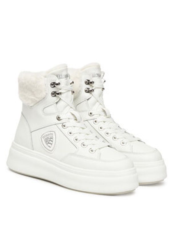 Blauer Trzewiki F5EMERY01/LEA Biały. Kolor: biały. Materiał: skóra