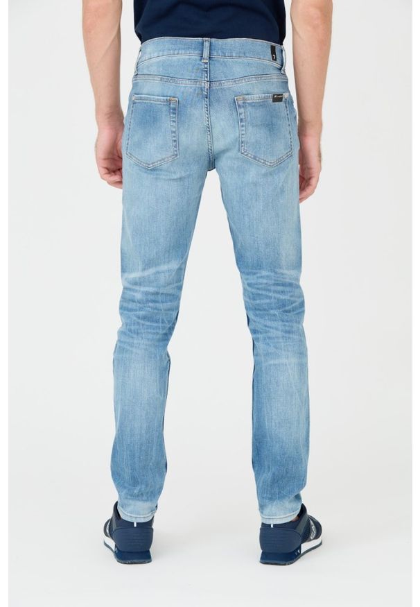 7 FOR ALL MANKIND Niebieskie męskie jeansy Slimmy Tapered, Rozmiar 32. Kolor: niebieski