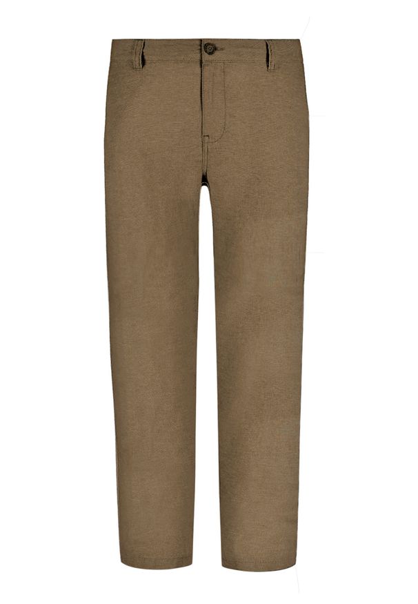 Volcano - Lniane spodnie chinosy, Comfort Fit, R-LINN. Materiał: len. Sezon: lato