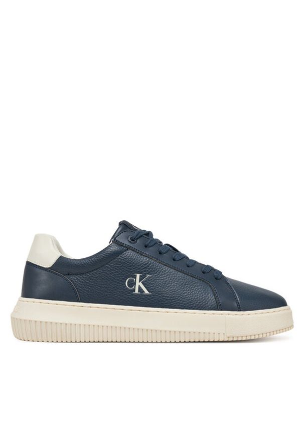 Calvin Klein Jeans Sneakersy Chunky Cupsole Lth Mg Tc YM0YM01198 Granatowy. Kolor: niebieski. Materiał: skóra