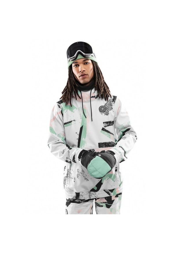 SIROKO - Kurtka snowboardowa męska W1 Delirium. Kolor: wielokolorowy. Materiał: materiał, softshell. Sezon: zima. Sport: snowboard