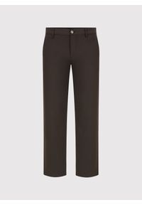 Pako Lorente - PAKO LORENTE – Brązowe spodnie męskie chino. Okazja: na co dzień. Kolor: brązowy. Materiał: poliester, wiskoza, elastan. Styl: casual #2