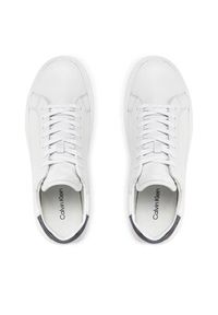 Calvin Klein Sneakersy Low Top Lace Up Pet HM0HM01288 Biały. Kolor: biały. Materiał: skóra #3