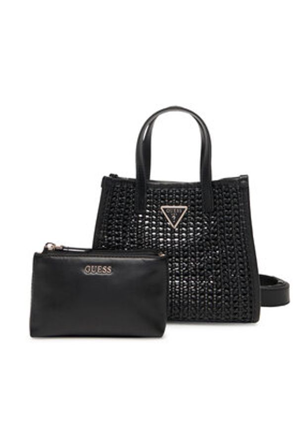 Guess Torebka Brigitta Mini HWWZ72 06770 Czarny. Kolor: czarny. Materiał: skórzane