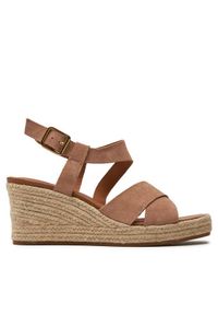 Geox Espadryle D Panarea D45UYD 00022 C8191 Beżowy. Kolor: beżowy. Materiał: skóra, zamsz