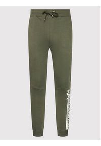 Alpha Industries Spodnie dresowe Jogger 118364 Zielony Regular Fit. Kolor: zielony. Materiał: bawełna, dresówka #4