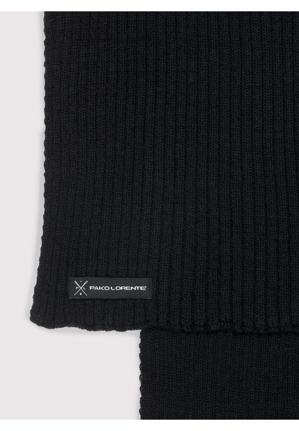 Pako Lorente - PAKO LOTRENTE – Wełniany szalik w kolorze czarnym. Kolor: czarny. Materiał: wełna. Sezon: zima