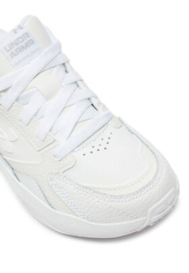 Under Armour Buty na siłownię Ua W Edge Lthr 3028569-100 Biały. Kolor: biały. Materiał: skóra. Sport: fitness