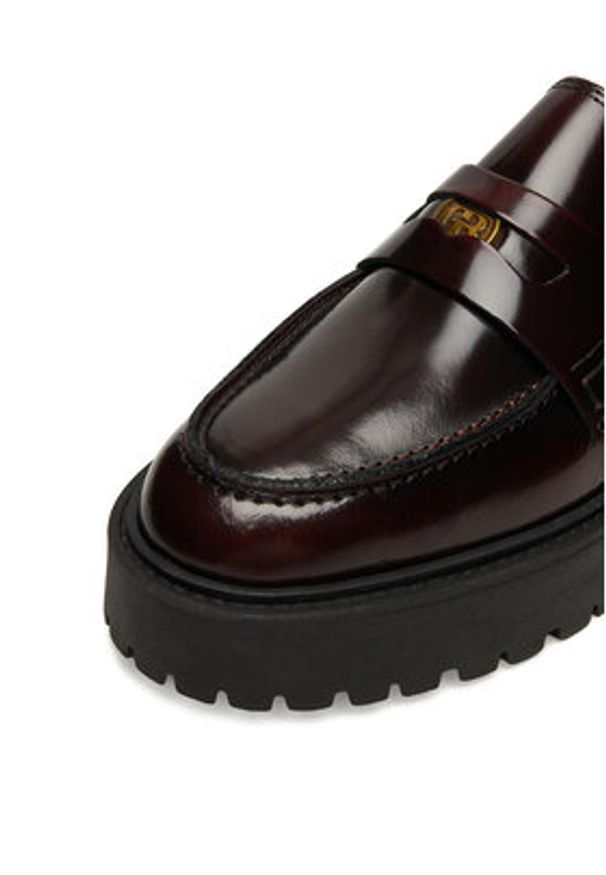 Gino Rossi Loafersy C-CARRIE1 Bordowy. Kolor: czerwony. Materiał: skóra