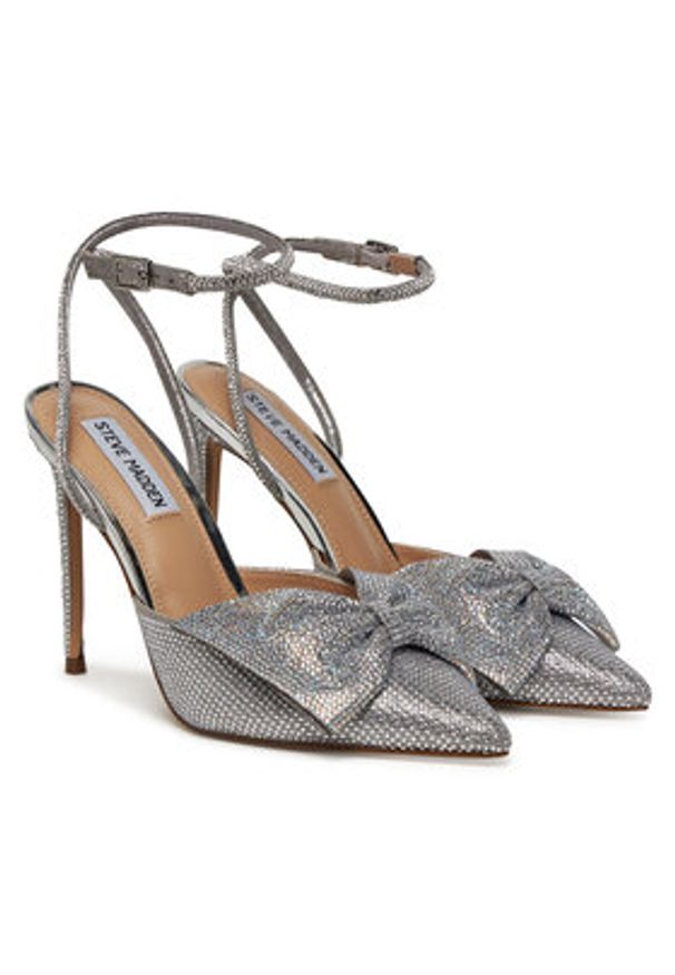 Steve Madden Szpilki Vincentia-R Heeled s SM11003650 Srebrny. Kolor: srebrny. Materiał: materiał. Obcas: na szpilce