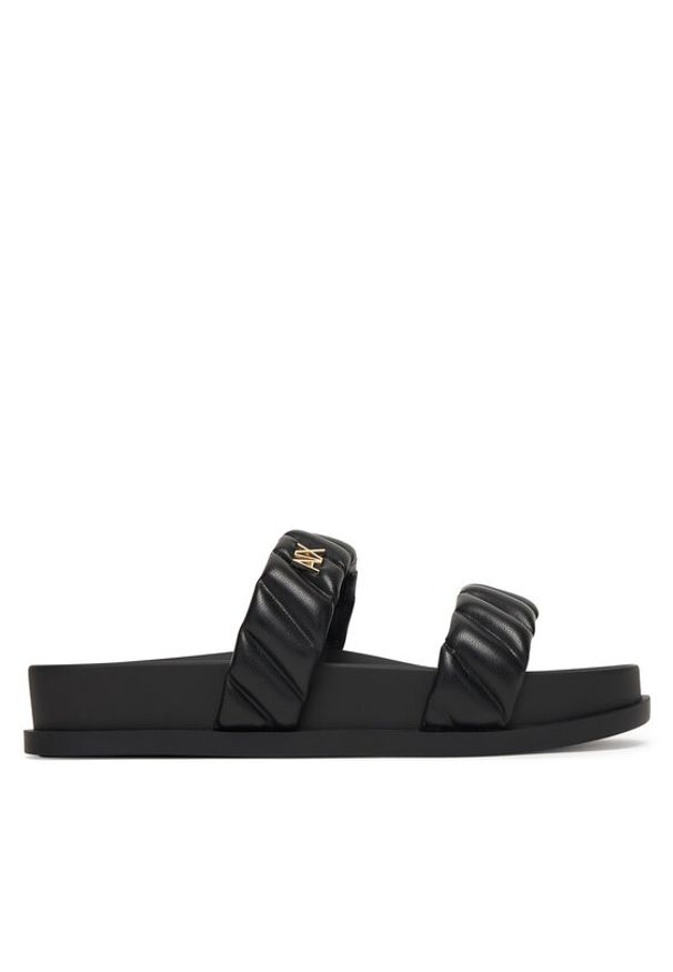 Armani Exchange Klapki XW002574 AF22799 UC001 Czarny. Kolor: czarny. Materiał: skóra