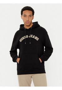 Guess Jeans Bluza M5RQ44 KCPR1 Czarny Regular Fit. Kolor: czarny. Materiał: bawełna #1