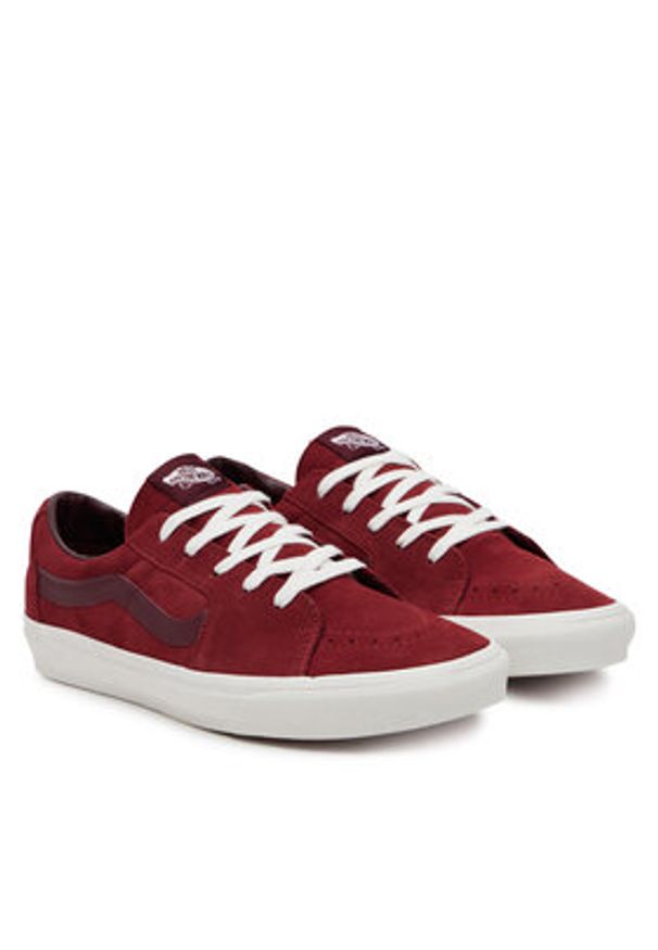 Vans Tenisówki SK8-Low VN0009QRRED1 Czerwony. Kolor: czerwony. Materiał: zamsz, skóra