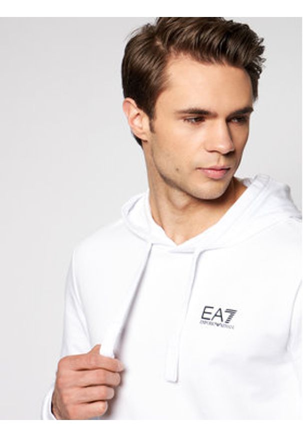 EA7 Emporio Armani Bluza 8NPM04 PJ05Z 1100 Biały Regular Fit. Kolor: biały. Materiał: bawełna