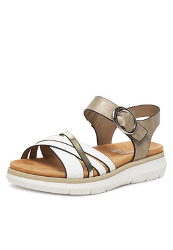 Remonte Sandały D2K55-90 Biały. Kolor: biały. Materiał: syntetyk, materiał