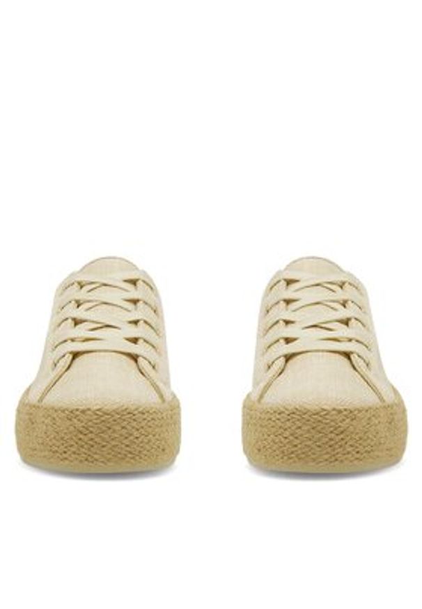 DeeZee Espadryle WSK1576-01 Beżowy. Kolor: beżowy. Materiał: materiał