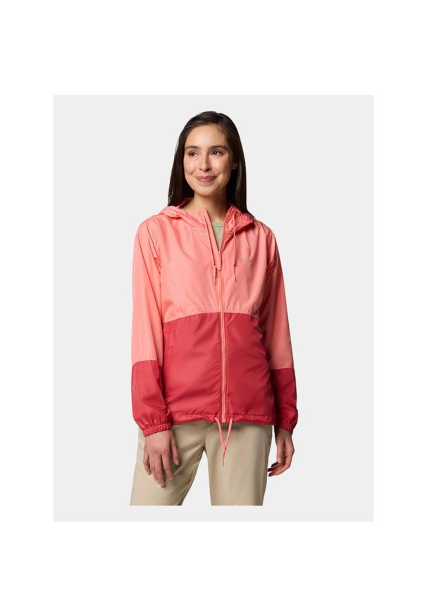 columbia - Kurtka przeciwwiatrowa damska Columbia Flash Forward II Windbreaker. Kolor: czerwony, wielokolorowy, różowy