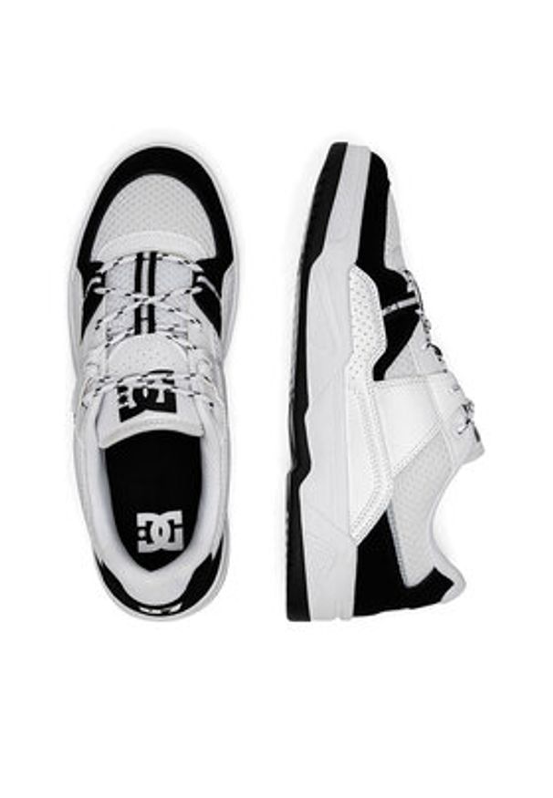 DC Shoes Sneakersy CONSTRUCT ADYS100822-BKW Biały. Kolor: biały. Materiał: zamsz, skóra