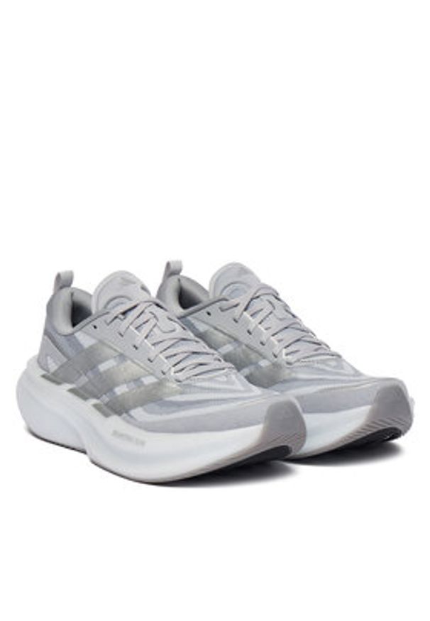Adidas - adidas Buty do biegania Supernova Glide W KJ8645 Szary. Kolor: szary. Materiał: materiał