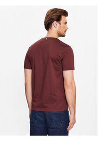BOSS - Boss T-Shirt 50468395 Bordowy Slim Fit. Kolor: czerwony. Materiał: bawełna