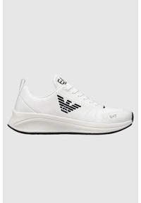 EA7 Emporio Armani - EA7 Białe sneakersy z czarną podeszwą, Rozmiar 43 1/3. Kolor: biały #4
