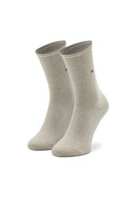 TOMMY HILFIGER - Tommy Hilfiger Skarpety długie 100001493 Beżowy. Kolor: beżowy. Materiał: materiał #4