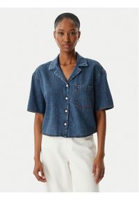 Tommy Jeans Koszula jeansowa DW0DW22216 Niebieski Relaxed Fit. Kolor: niebieski. Materiał: bawełna #1