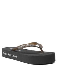 Calvin Klein Jeans Japonki Beach Sandal Flatform Logo YW0YW01092 Czarny. Kolor: czarny #5