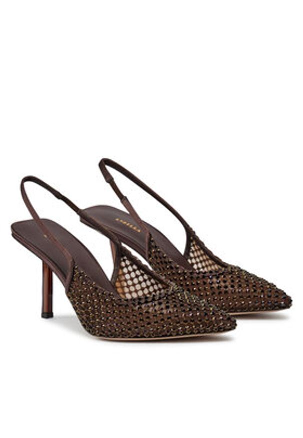 LE SILLA - Le Silla Szpilki Chanel Gilda Stocking 2299U080P1PPSAS748 Brązowy. Kolor: brązowy. Materiał: materiał. Obcas: na szpilce