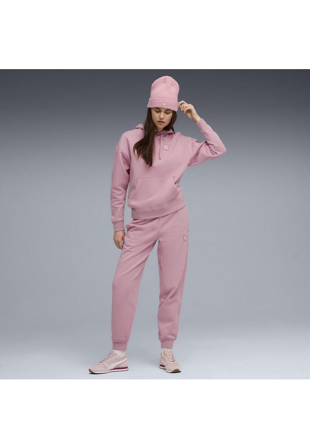 Puma - Damski dres z polaru Loungewear PUMA. Kolor: fioletowy, wielokolorowy, różowy. Materiał: dresówka, polar. Sport: fitness