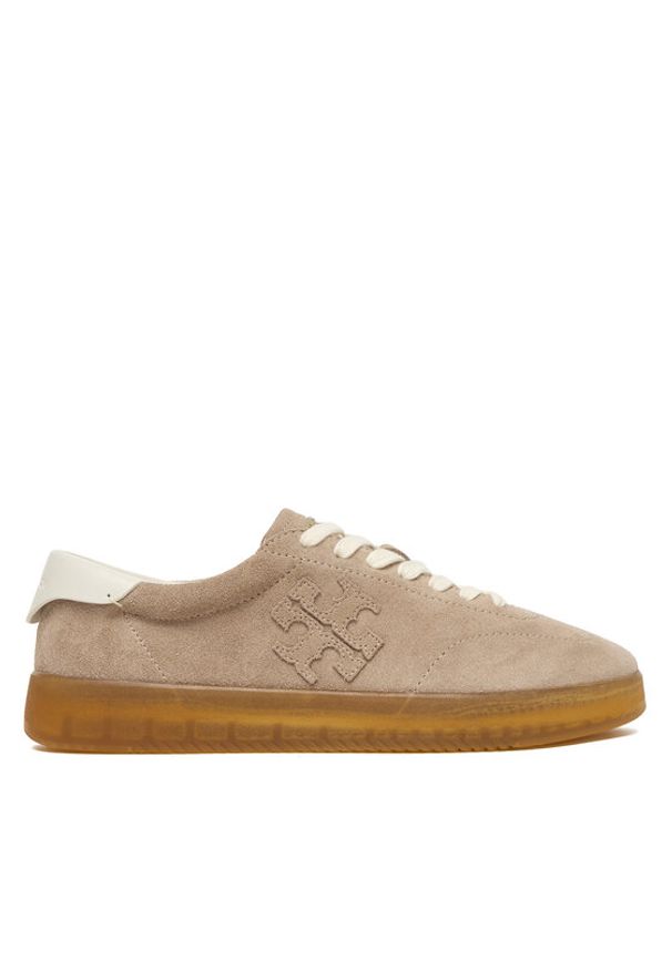Tory Burch Sneakersy Phoenix 166688 Beżowy. Kolor: beżowy. Materiał: zamsz, skóra