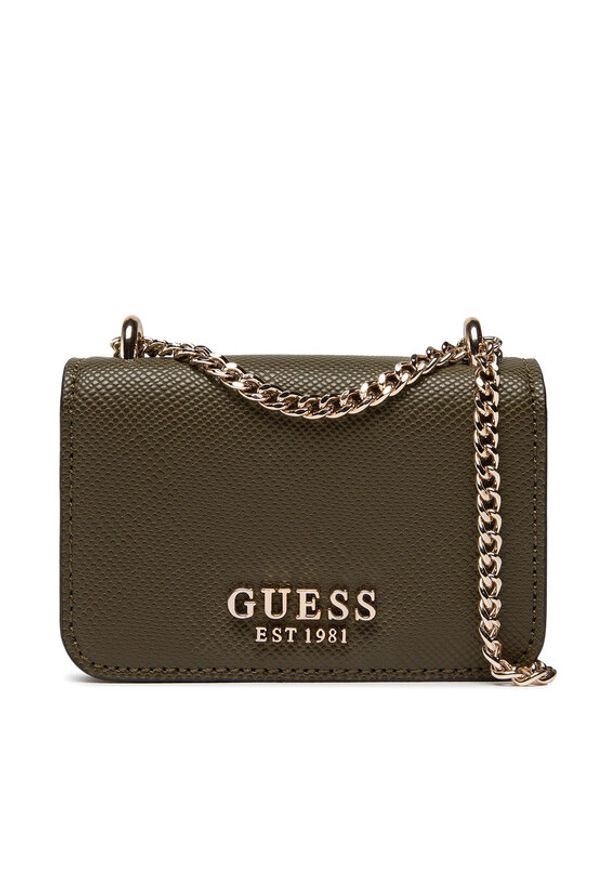 Guess Torebka Alexie (VB) Mini Bags HWVG84 16770 Khaki. Kolor: brązowy. Materiał: skórzane