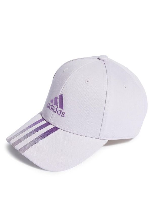 Adidas - adidas Czapka z daszkiem 3-Stripes Fading Baseball Cap IC9705 Fioletowy. Kolor: fioletowy
