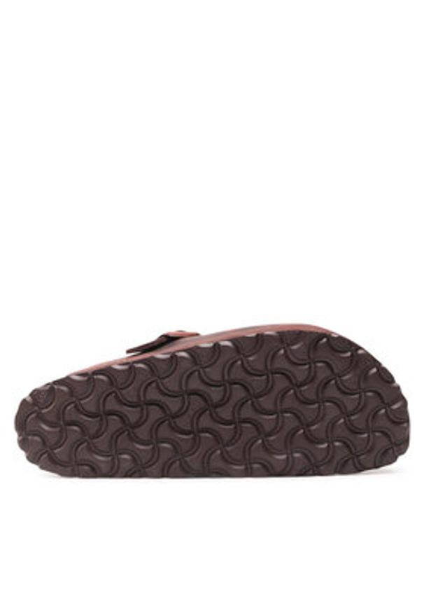 Birkenstock Klapki Boston Bs 860133 Brązowy. Kolor: brązowy. Materiał: skóra, nubuk