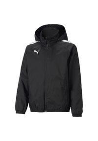 Kurtka dziecięca Puma Team Liga All Weather. Kolor: biały, czarny, wielokolorowy