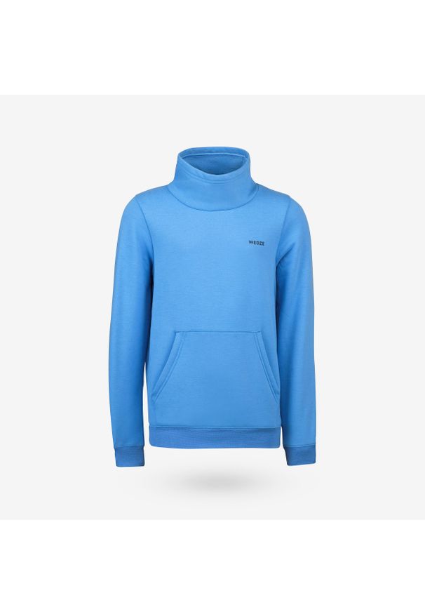 WEDZE - Bluza narciarska i snowboardowa dla dzieci Wedze 100. Kolor: niebieski. Materiał: dzianina, poliester, polar. Sezon: zima. Sport: snowboard, narciarstwo