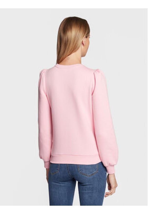 NAF NAF Bluza Michelle THNS22A Różowy Regular Fit. Kolor: różowy. Materiał: bawełna