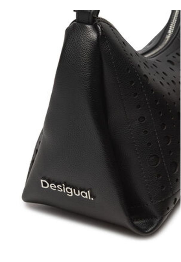 Desigual Torebka Bloomer Mayari 24WAXPAB Czarny. Kolor: czarny. Materiał: skórzane