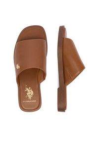 U.S. Polo Assn. Klapki EO-MARINA003W/6Y1 Brązowy. Kolor: brązowy. Materiał: materiał #7
