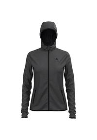 Bluza z kapturem damska Odlo Roy Mid Layer Hoody Full Zip. Typ kołnierza: kaptur. Kolor: szary
