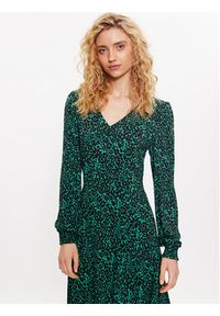 Fransa Sukienka codzienna 20611792 Zielony Slim Fit. Okazja: na co dzień. Kolor: zielony. Materiał: wiskoza. Typ sukienki: proste. Styl: casual #2