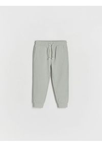Reserved - Spodnie dresowe jogger - jasnoszary. Kolor: szary. Materiał: dresówka #1
