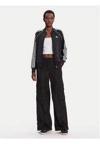 Adidas - adidas Bluza SST adicolor Satin JZ6733 Czarny Regular Fit. Kolor: czarny. Materiał: syntetyk #5