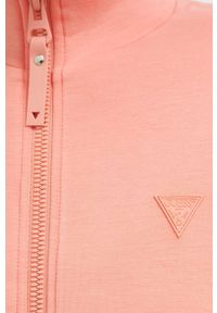 Guess bluza damska kolor pomarańczowy gładka. Okazja: na co dzień. Kolor: pomarańczowy. Materiał: materiał, wiskoza. Wzór: gładki. Styl: casual #3