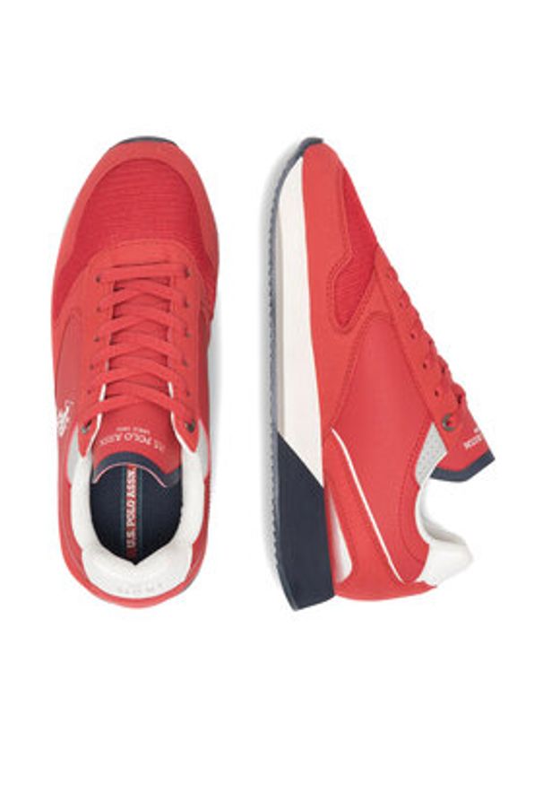 U.S. Polo Assn. Sneakersy NOBIL003G Czerwony. Kolor: czerwony. Materiał: skóra