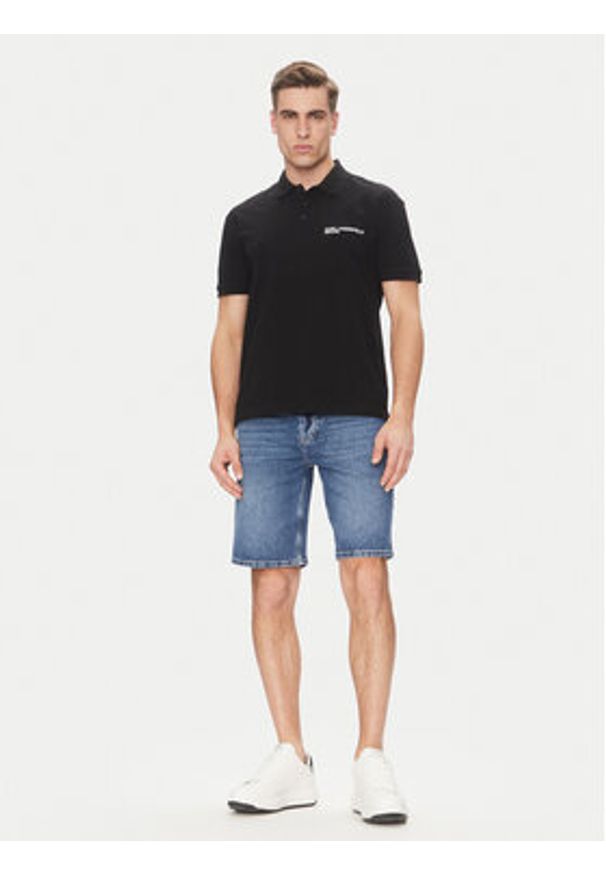 Karl Lagerfeld Jeans Polo A2M17094 Czarny Regular Fit. Typ kołnierza: polo. Kolor: czarny. Materiał: bawełna