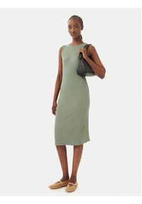 Vero Moda Sukienka codzienna Ruby 10343004 Khaki Slim Fit. Okazja: na co dzień. Kolor: brązowy. Materiał: bawełna. Typ sukienki: proste. Styl: casual #3