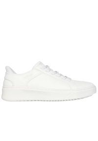 skechers - Buty męskie Skechers Slip-ins: Court Break Double Vented 183177WHT - białe. Okazja: na co dzień. Zapięcie: sznurówki. Kolor: biały. Materiał: materiał, syntetyk, guma. Szerokość cholewki: normalna. Model: Skechers Sport #1