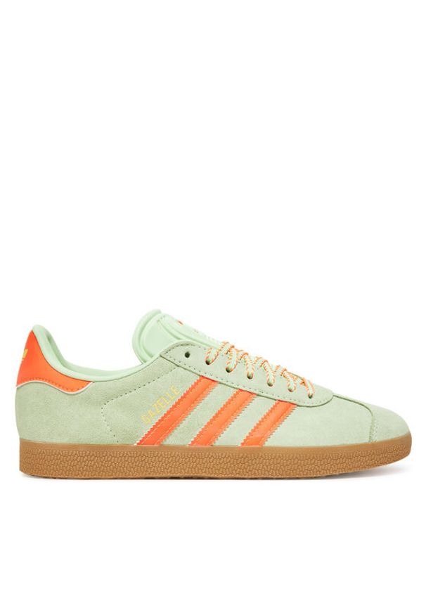 Adidas - adidas Sneakersy Gazelle JH7212 Zielony. Kolor: zielony. Materiał: skóra, zamsz. Model: Adidas Gazelle