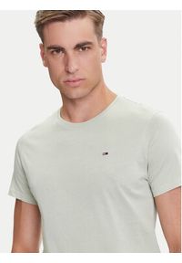 Tommy Jeans T-Shirt DM0DM04411 Zielony Slim Fit. Kolor: zielony. Materiał: bawełna #4